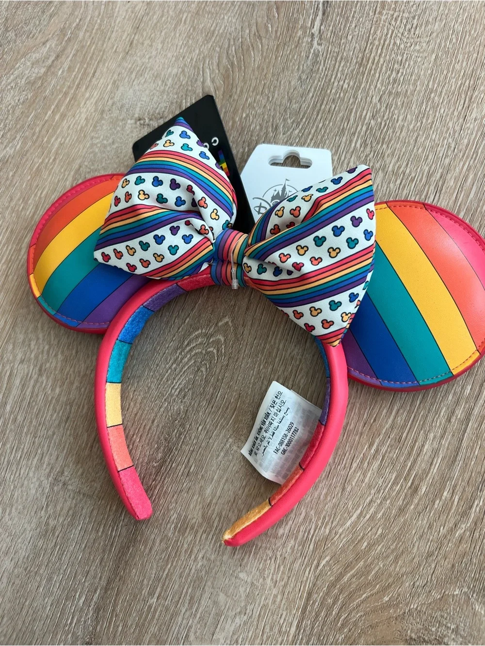 Disney Rainbow Ears Headband with Bow